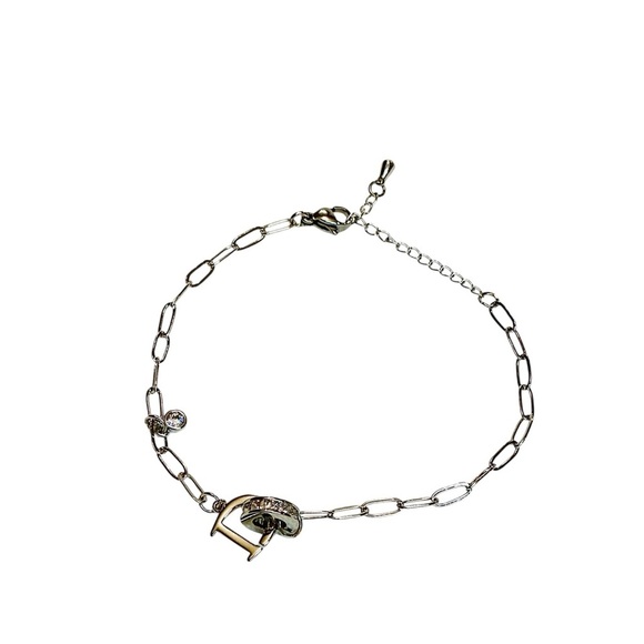 Dior Chain Bracelet in Silver with Crystals - Picture 3 of 5
